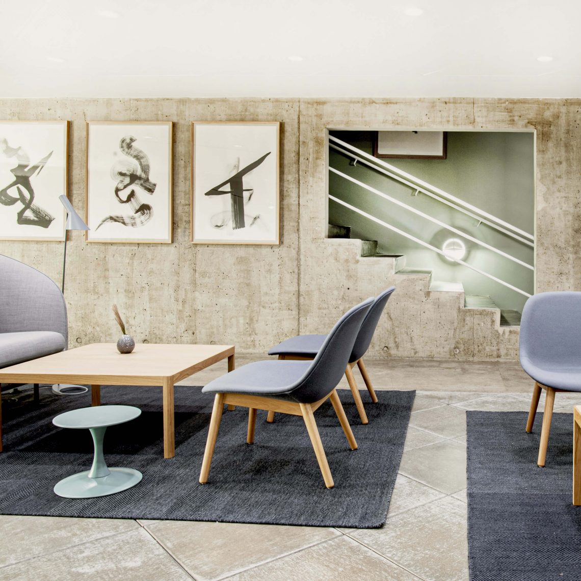 Reinholdt Rud indretning af Trapholt lounge area