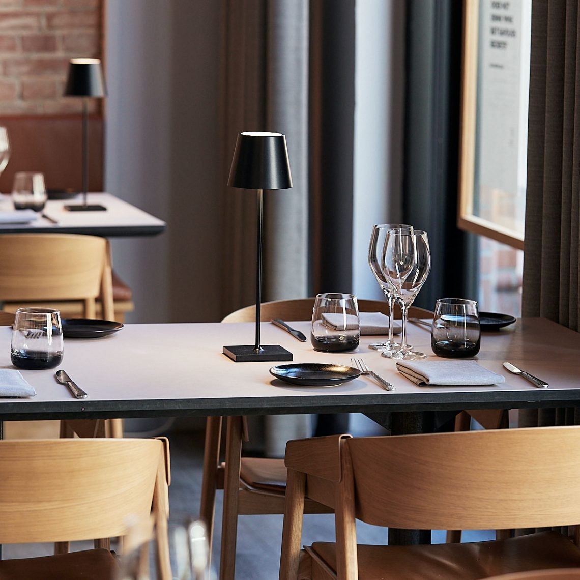 Indretning af Bror Ditlev restaurant i Kolding