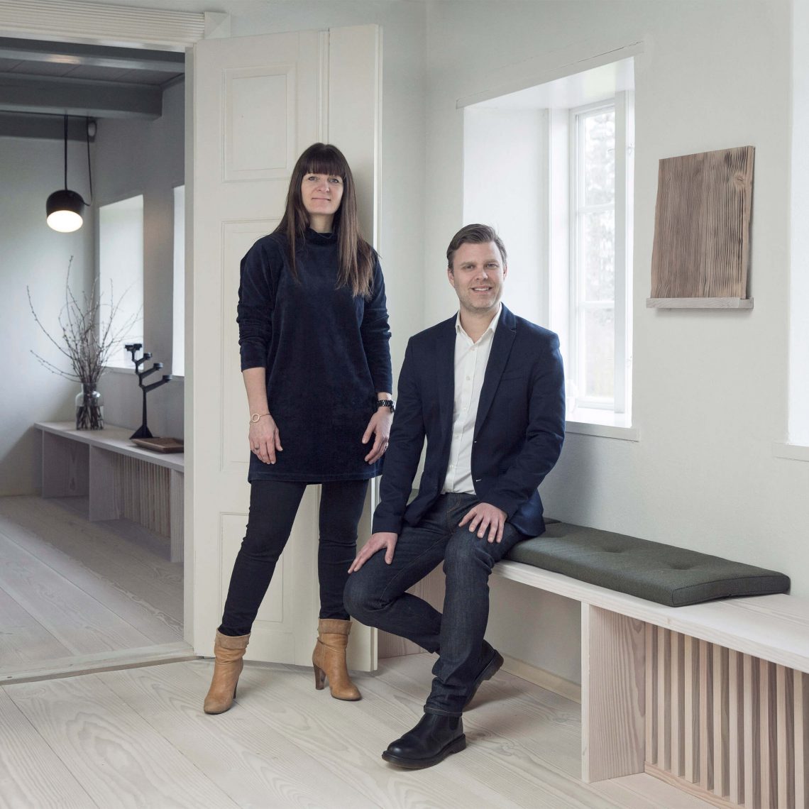 Designer Heidi Reinholdt og arkitekt Thomas Rud